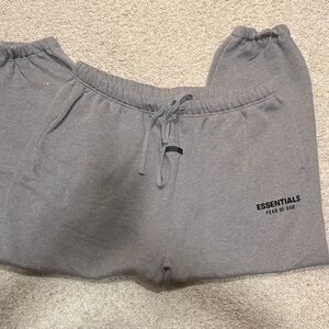 Essentials Mens Charcoal Joggers